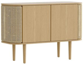 Nízka komoda v dekore duba v prírodnej farbe 109x75 cm Treasures – UMAGE