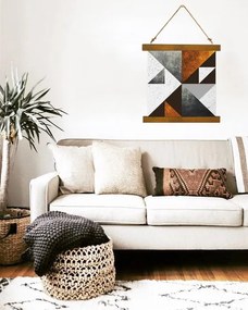 Závesné plátno na stenu Dialogue with Modern Creation / Dan Johannson - 90x90 cm – hnedý rám