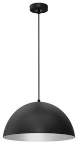 Závesné svietidlo Beta, 1x biele/čierne kovové tienidlo, (fi 35cm), b