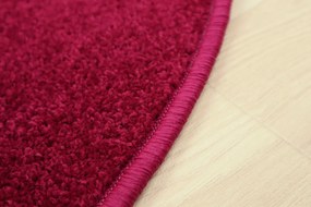 Vopi, DOPREDAJ: 100x100 (průměr) kruh cm Vánoční kusový koberec Eton vínově červený kruh, 100x100 (priemer) kruh, červená, detská izba