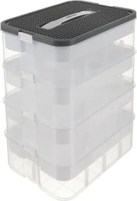 KRUZZEL Box na stavebnicu s 3 úrovňami - organizér na hračky - Kruzzel