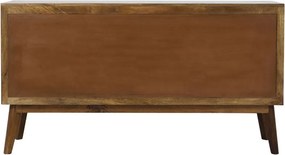 Drevená komoda Espita so šuplíkmi a dvierkami - 152*40*80cm