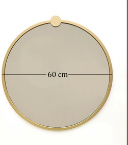 Zrkadlo Gold Metal Ayna 60 cm
