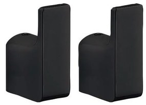 Gedy - SADA 2x Nástenný háčik PIRENEI matná čierna