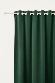 Velúrový záves SOFT VELVET fľašovo zelený na riasiacu pásku Rozmer: 140x300 cm