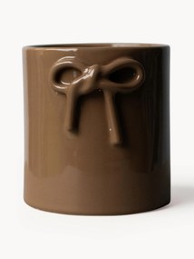 Obal na kvetináč z keramiky Bow, V 14 cm