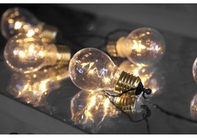 Biela svetelná LED reťaz Star Trading Bulbs In Love, dĺžka 1 m