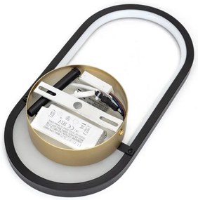 Aigostar - LED Nástenné svietidlo LED/13,5W/230V 2700K čierna/zlatá