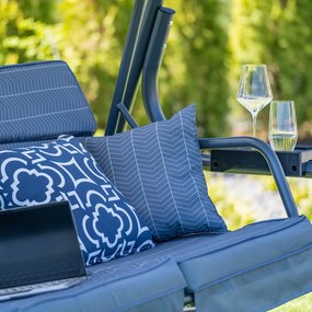 Záhradná hojdačka Igota - antracit / sivá