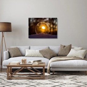 Sklenený obraz - Priehľadná bublina (70x50 cm)