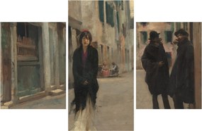 Obraz - John Singer Sargent, Street in Venice, reprodukcia (90x60 cm)