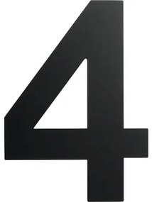 Domové číslo "4" čierne 15 cm