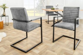 Dizajnová stolička LOFT kamenná sivá