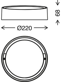 Briloner 3019-016 - LED Vonkajšie nástenné svietidlo GENUA LED/18W/230V IP44 biela