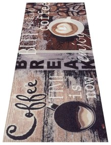 Hnedý koberec behúň 50x150 cm Enjoy Coffee Break – Hanse Home