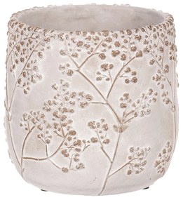 Betónový obal s dekorom gypsophily, 20 x 19 x 20 cm