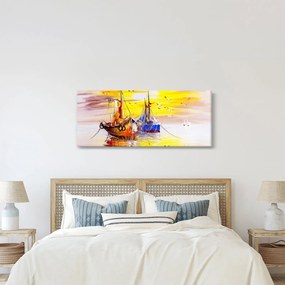Obraz - Maľba loďou (120x50 cm)