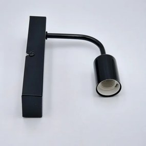 Nástenné svietidlo ASTRID 1xE27/60W/230V lesklá čierna