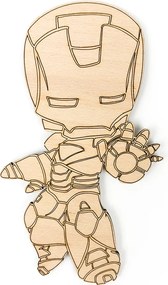 Veselá Stena Drevené vyfarbovacie postavičky Avengers a Groot