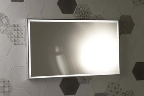 Sapho, LUMINAR LED podsvietené zrkadlo v ráme 900x500mm, chróm, NL559