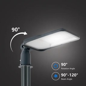 Brilagi-LED Vonkajšia lampa so stĺpom a kl. 3 m URBANLIGHT LED/100W/230V antracit IP65