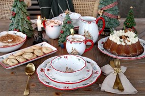 Vianočná keramická misa Chalet de Noël – Ø 21*6,5 cm / 800ml
