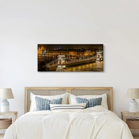 Obraz nočného mesta (120x50 cm)