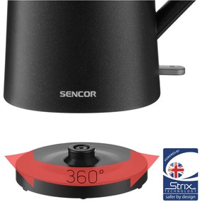 Sencor SWK 0551BK varná kanvica, čierna