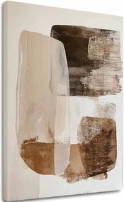 Obraz na plátne Béžová Harmónia - Moderný Abstrakt