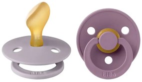 BIBS Colour anatomické cumlíky, kaučuk 2ks - veľkosť 2 - Fossil grey Mauve