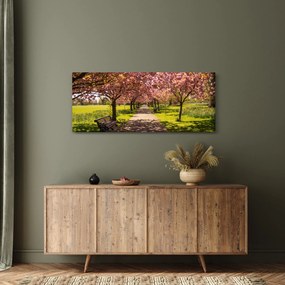 Obraz - sad čerešní (120x50 cm)