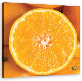 Obraz na plátně, Oranžové makro - 40x40 cm
