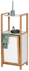 Bambusový kúpeľňový regál v bielo-prírodnej farbe 40x95 cm Finja – Wenko