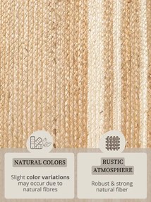 Koberec Hanse Home JUTTA prírodný / zlatý / slonia kosť
