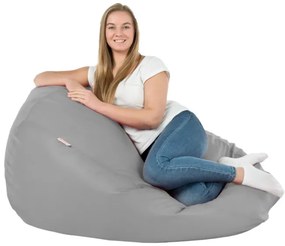 Sedací vak SAKO svetlosivý ekokoža