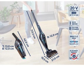 Leifheit Akumulátorový vysávač Rotaro PowerVac 2v1 20 V 11928