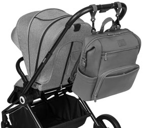 Lionelo - Prebaľovacia taška na kočík CUBE Grey Stone