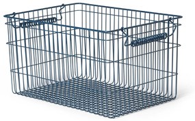 Ferm Living Úložný kôšík CALA 36 cm sada 2 ks tmavo modrá železo