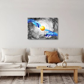 Sklenený obraz - Spojenie (70x50 cm)