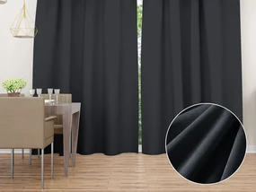 Biante Zamatový záves Velvet Prémium SVP-004 Antracitovo sivý - šírka 135 cm 135x140 cm