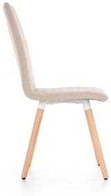 Jedálenská stolička K282 – masív, látka, béžová