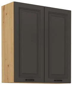 Kuchynská skrinka STILO grafit mat/artisan 80g-90 2f