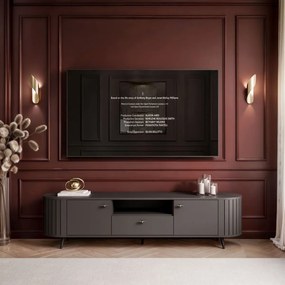 TV STOLÍK LANDRY 3 ČIERNY 180 cm