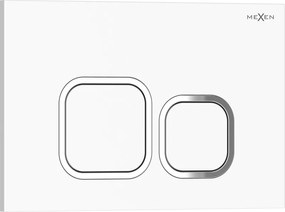 Mexen Tex 03, tlačidlo na splachovanie, biela lesklá, 6103-01