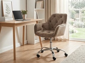 Kancelárske kreslo Q-190 VELVET, béžové
