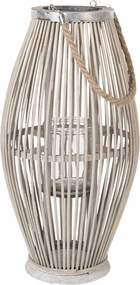 Drevená lucerna Lilli - Ø 25 * 50 cm