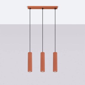 Závesné svietidlo v tehlovej farbe Gleam – Sollux