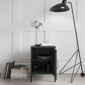 Nočný stolík MIA, 424 x 595 x 400 mm, Modern: fľaškovo zelená farba