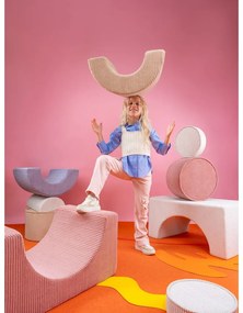 Ružové menčestrové penové ihrisko 75x49x37 cm Rainbow Montessori – Wigiwama