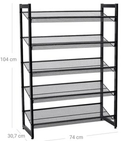 Botník ALVORO čierny